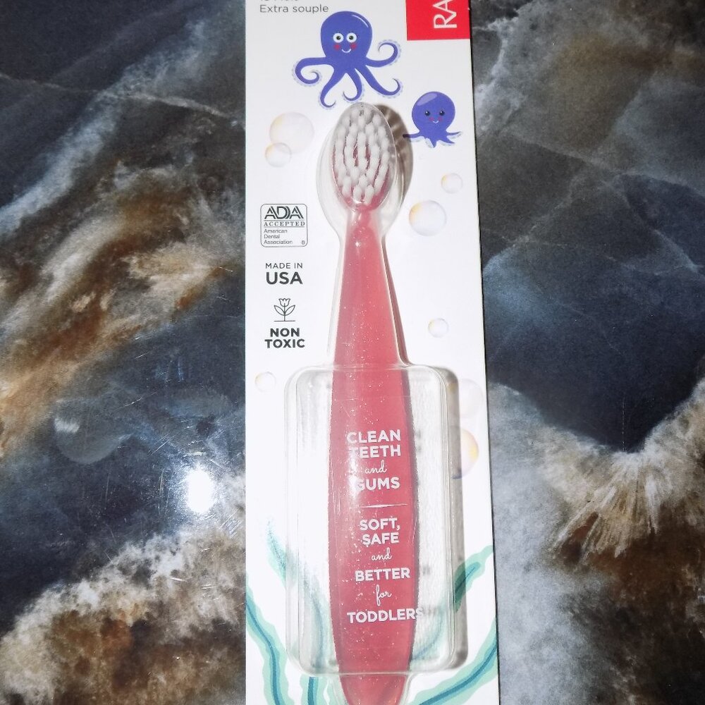 RADIUS Totz Plus Brush Toothbrush (Age 18 Month +) Red NEW